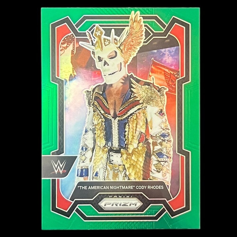 The American Nightmare Cody Rhodes 2023 Panini Green Prizm WWE # 132 | Mint | SP
